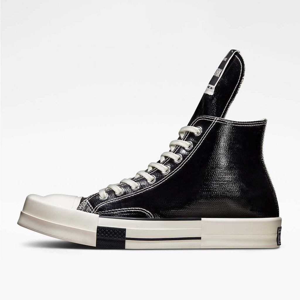 【TWS DOHOON着用】CT70 X DRKSHDW（リック オウエンス） TURBODRK LACQUERED BLACK HI CUT A01291C