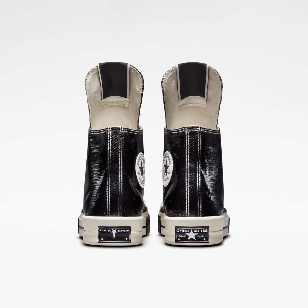 【TWS DOHOON着用】CT70 X DRKSHDW（リック オウエンス） TURBODRK LACQUERED BLACK HI CUT A01291C