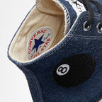 CT70 STUSSY ステューシー8 Ball NAVY HI CUT A03711C