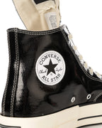 【TWS DOHOON着用】CT70 X DRKSHDW（リック オウエンス） TURBODRK LACQUERED BLACK HI CUT A01291C