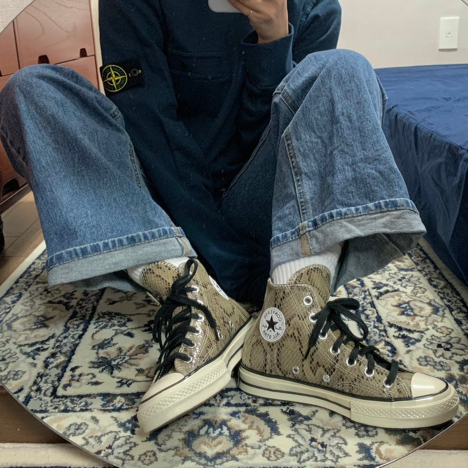 【旧品番】CT70 NEW SNAKE SKIN LEATEHR（レザー）HI CUT 170103C