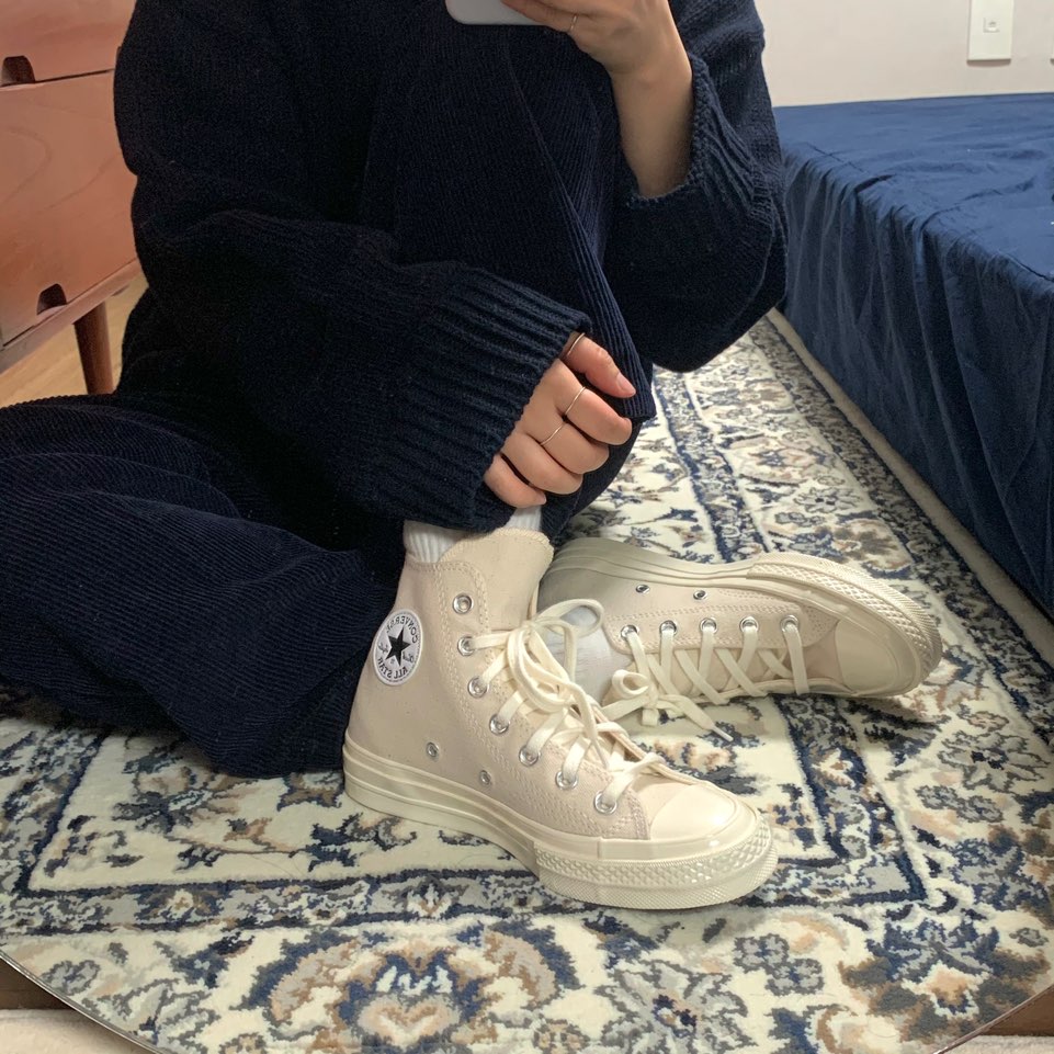 【旧品番・全サイズ再入荷】CT70 NATURAL IVORY（ナチュラル・アイボリー） LOW CUT 162211C