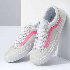 VANS US STYLE36 RETRO LEATHER（レザー）POP STYLE PINK LOW CUT ...