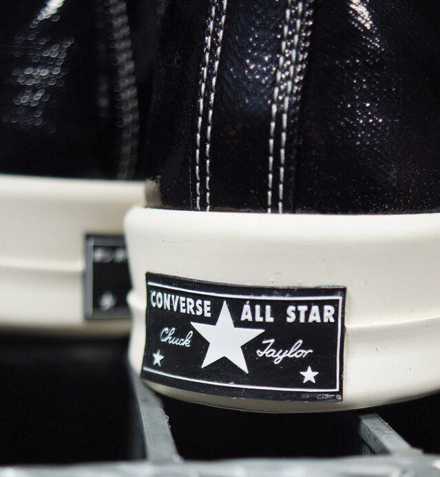 【TWS DOHOON着用】CT70 X DRKSHDW（リック オウエンス） TURBODRK LACQUERED BLACK HI CUT A01291C