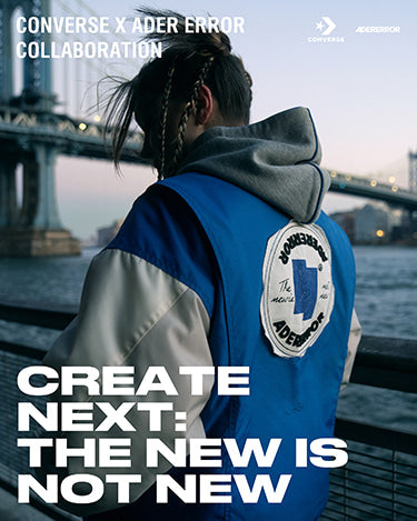 Ader Error x Converse Shapes Varsity Jacket Cobalt Blue