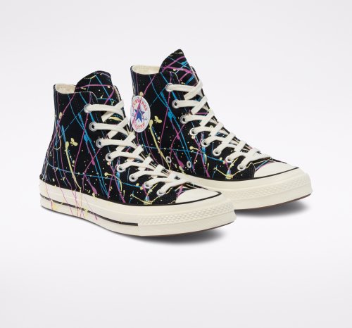 【旧品番】CT70 PAINT SPLATTER BLACK HI CUT 170801C