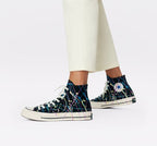 【旧品番】CT70 PAINT SPLATTER BLACK HI CUT 170801C