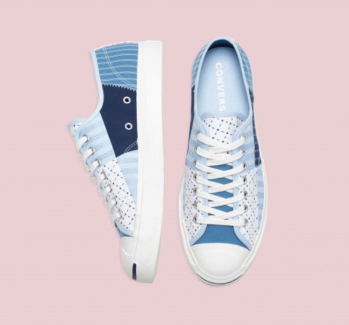JACK PURCELL Gold Standard PATCHWORK SHIRTING CHAMBRAY BLUE LOW CUT 171723C
