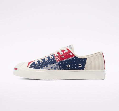 JACK PURCELL Gold Standard PATCHWORK SHIRTING CHAMBRAY MIDNIGHT NAVY LOW CUT 171725C