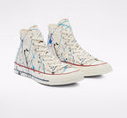 CT70 PAINT SPLATTER PARCHMENT HI CUT 170802C