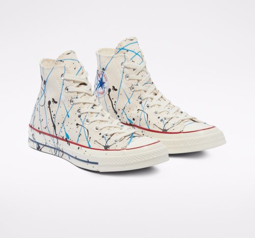 CT70 PAINT SPLATTER PARCHMENT HI CUT 170802C