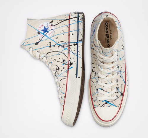 CT70 PAINT SPLATTER PARCHMENT HI CUT 170802C