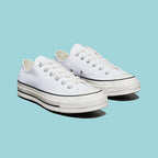 CT70 Black Pin Stripe WHITE LOW CUT A02306C