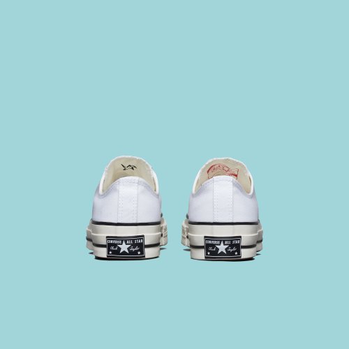 CT70 Black Pin Stripe WHITE LOW CUT A02306C
