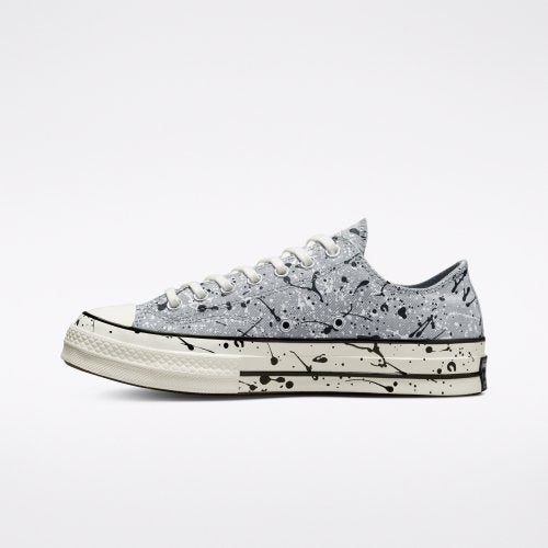 CT70 PAINT SPLATTER ASH STONE LOW CUT A01172C