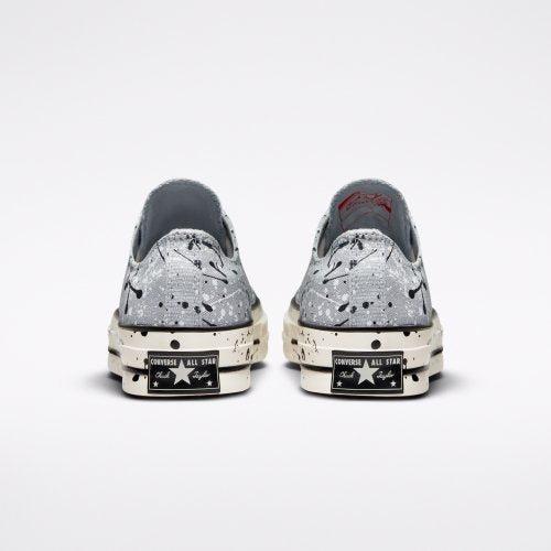 CT70 PAINT SPLATTER ASH STONE LOW CUT A01172C