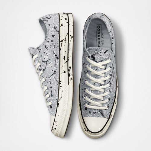 CT70 PAINT SPLATTER ASH STONE LOW CUT A01172C