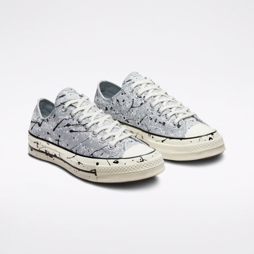 CT70 PAINT SPLATTER ASH STONE LOW CUT A01172C