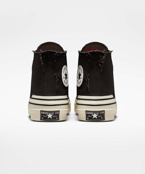 CT70 HACKED HEEL EDGE VELVET BROWN HI CUT A03239C