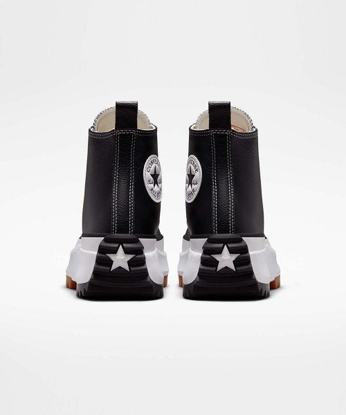 RUN STAR HIKE BLACK LEATHER（レザー）HI CUT A04292C