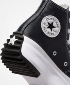 RUN STAR HIKE BLACK LEATHER（レザー）HI CUT A04292C