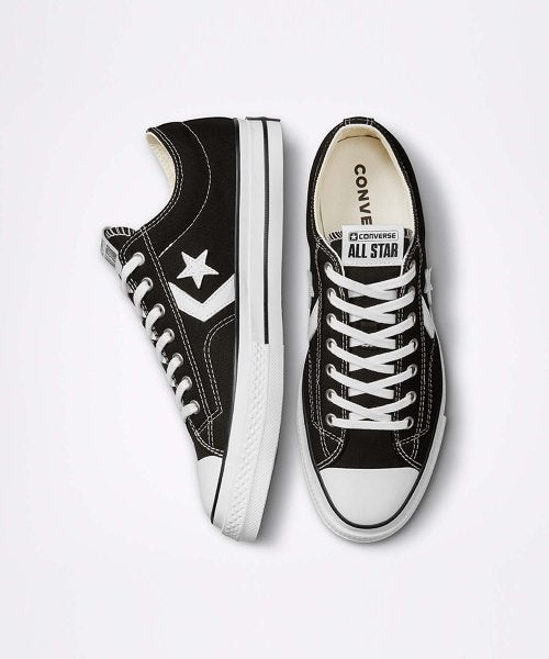 ALL STAR Star Player 76 Premium Canvas Black LOW CUT A01607C
