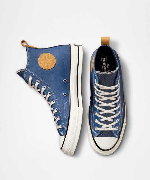 CT70 Denim & Leather Denim Fashion LIGHT NAVY HI CUT A05271C