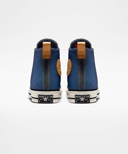 CT70 Denim & Leather Denim Fashion LIGHT NAVY HI CUT A05271C