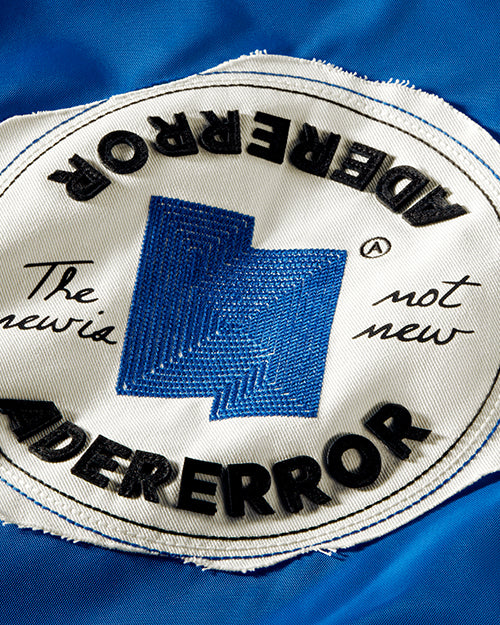 Ader Error x Converse Shapes Varsity Jacket Cobalt Blue