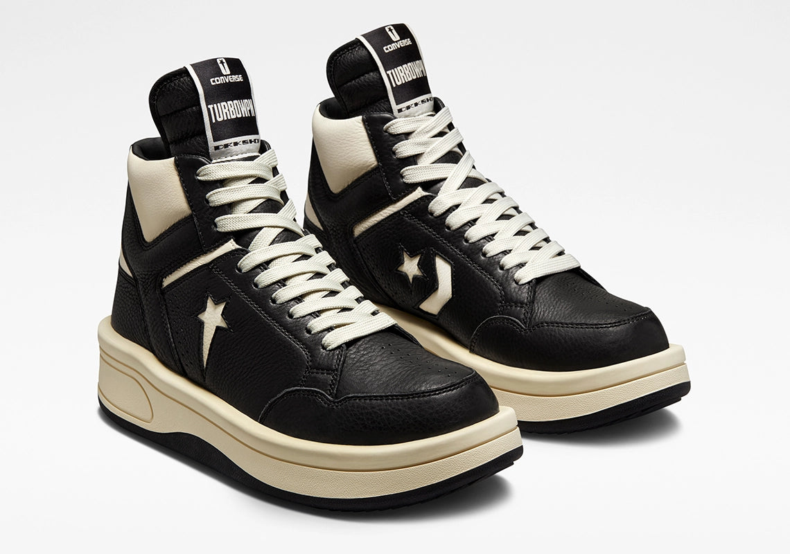 【NMIXX Lily着用】Converse x Drkshdw（Rick Owens） Turbowpn Black Cream A03945C