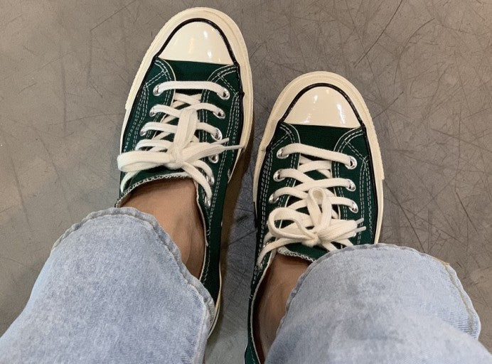 CT70 MID NIGHT CLOVER GREEN LOW CUT 168513C