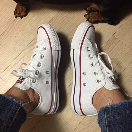 ALL STAR Chuck Taylor White LOW CUT M7652C