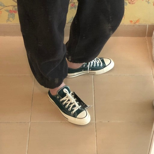 CT70 MID NIGHT CLOVER GREEN LOW CUT 168513C